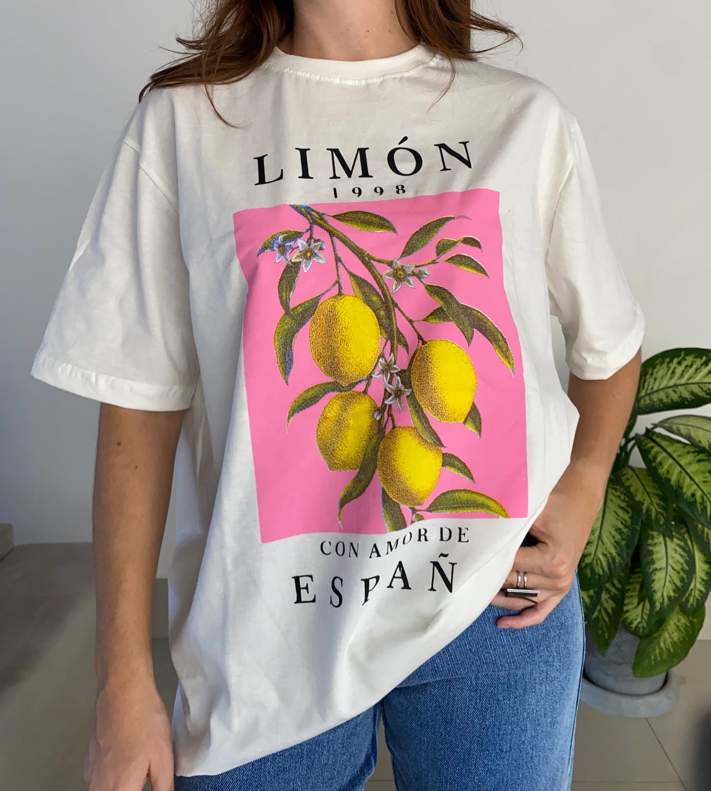 T-shirt oversized - Limón