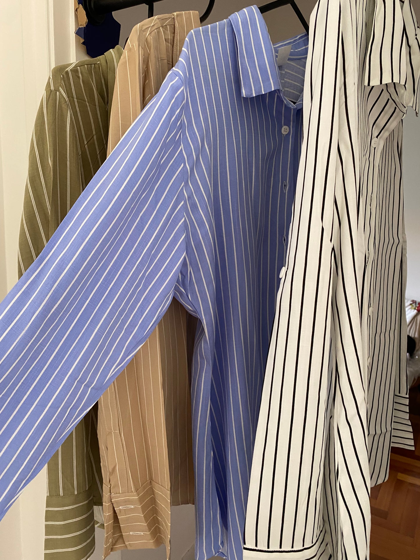 Camisa em viscose - Azul